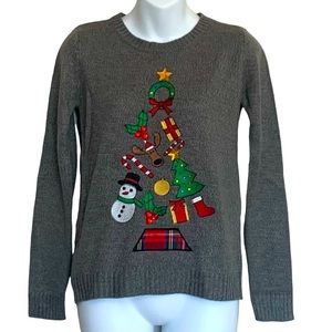 Karen Scott Christmas Embellished Ugly Sweater